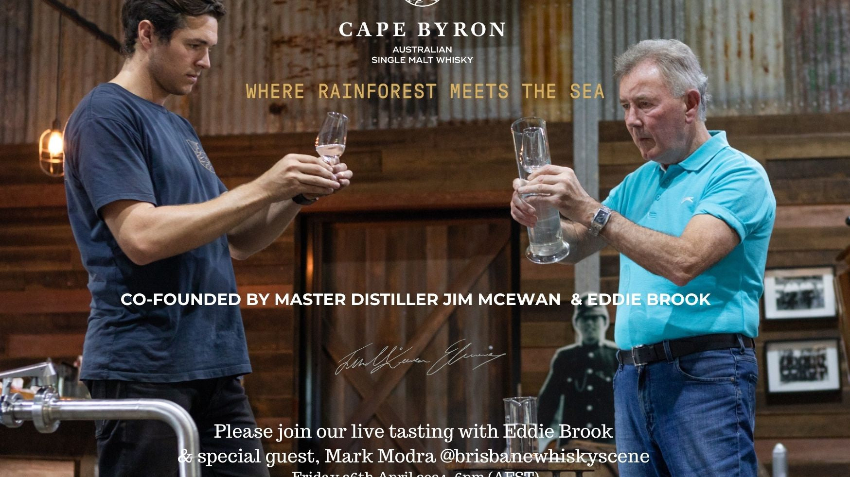 Cape Byron Whisky Online Tasting with Eddie Brook & Mark Modra