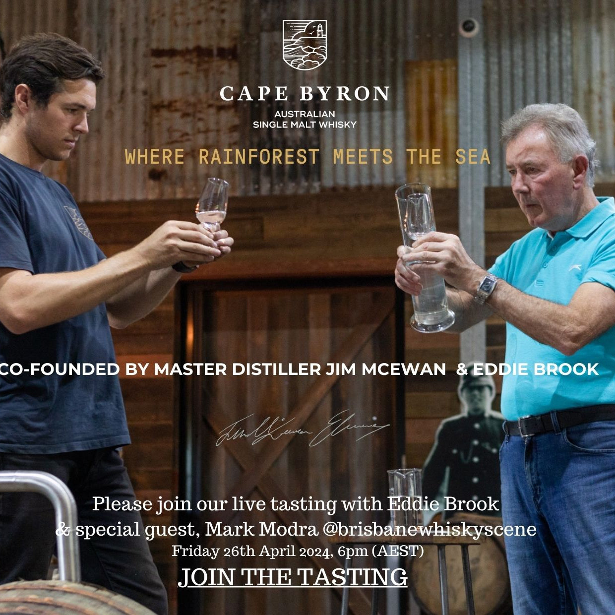 Cape Byron Whisky Online Tasting with Eddie Brook