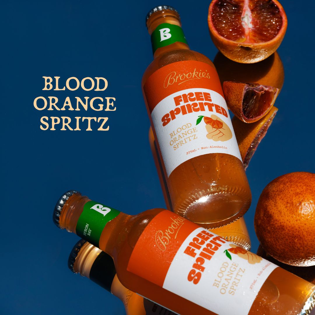 Brookie's Free Spirited Blood Orange Spritz – 4 Pack Non-Alc